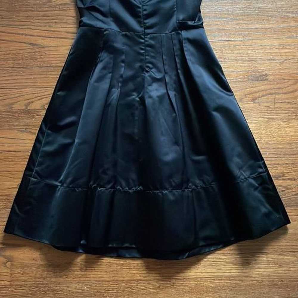 Vintage Miu Miu Black Silk Cocktail Dress - image 7