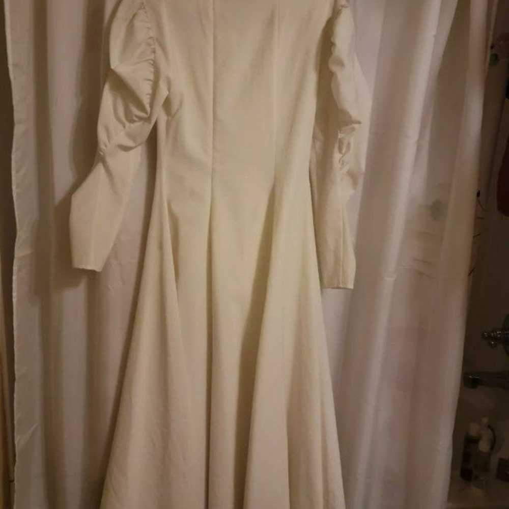 Rejina Pyo Ivory puff sleeve dress - image 3