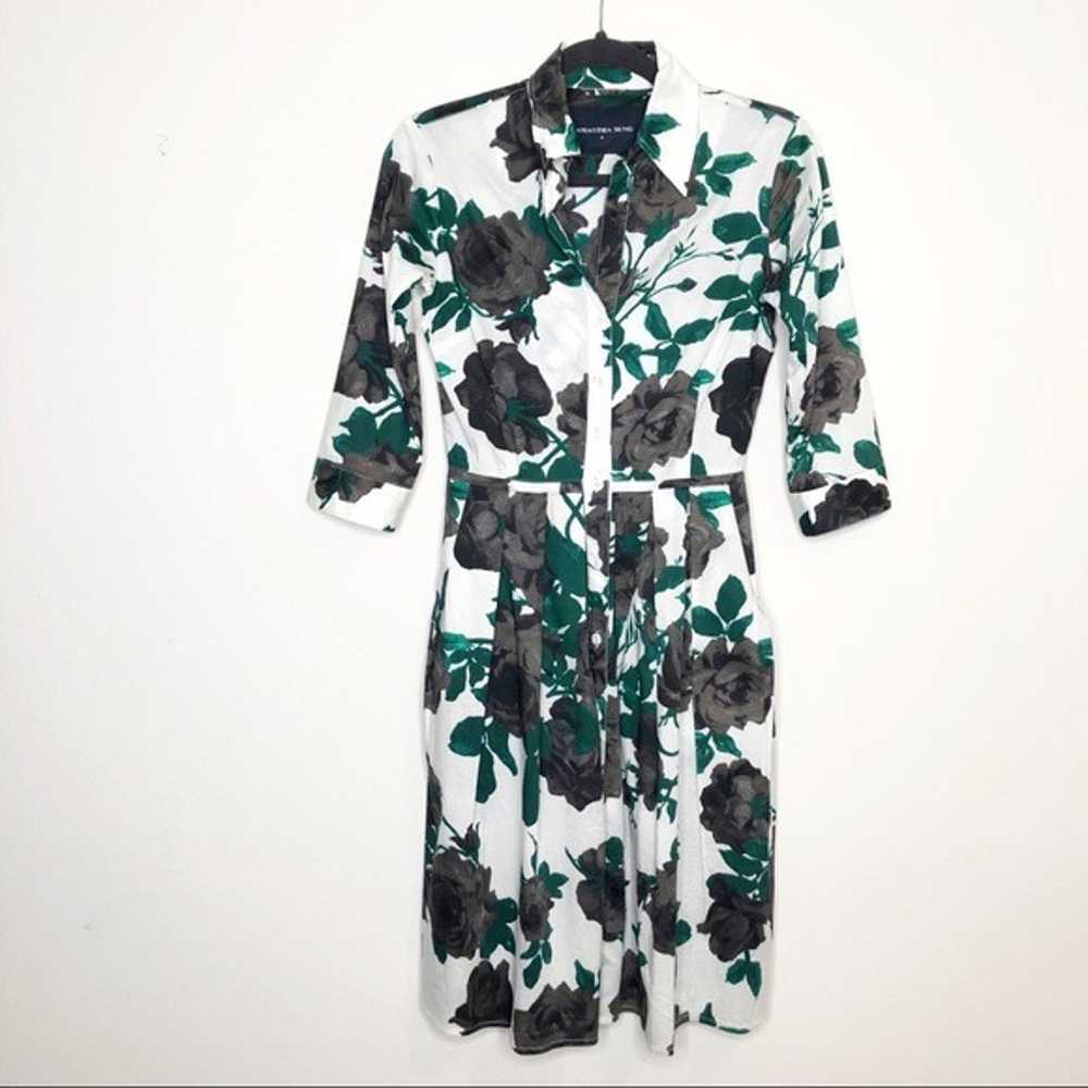 Samantha Sung Audrey Floral Dress Size 0 - image 1