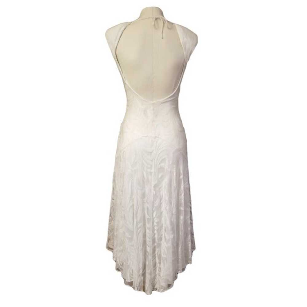 Vintage Gatsby Flapper High Low Dress XS S - image 7
