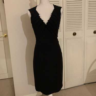black halo sleeveless formal midi dress