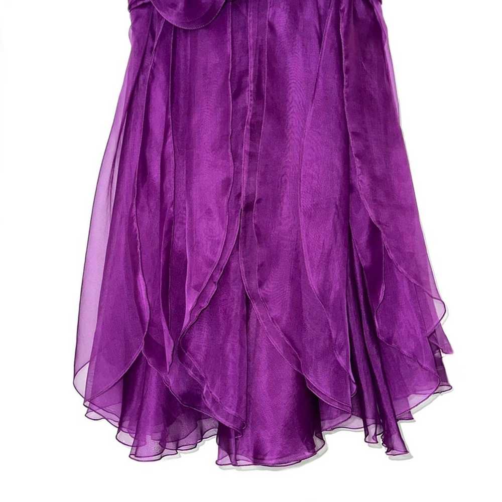 Marchesa Notte Silk Ruffled Strapless Mini Dress - image 6