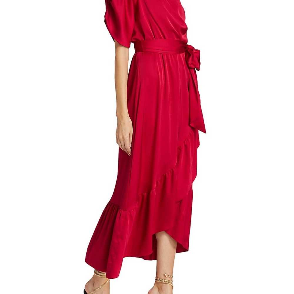 $548 AMUR Topanga Faux Wrap Midi Dress size 6 - image 1