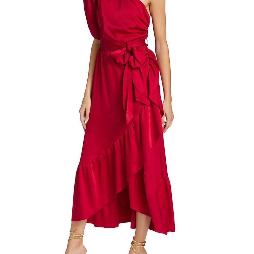 $548 AMUR Topanga Faux Wrap Midi Dress size 6 - image 4