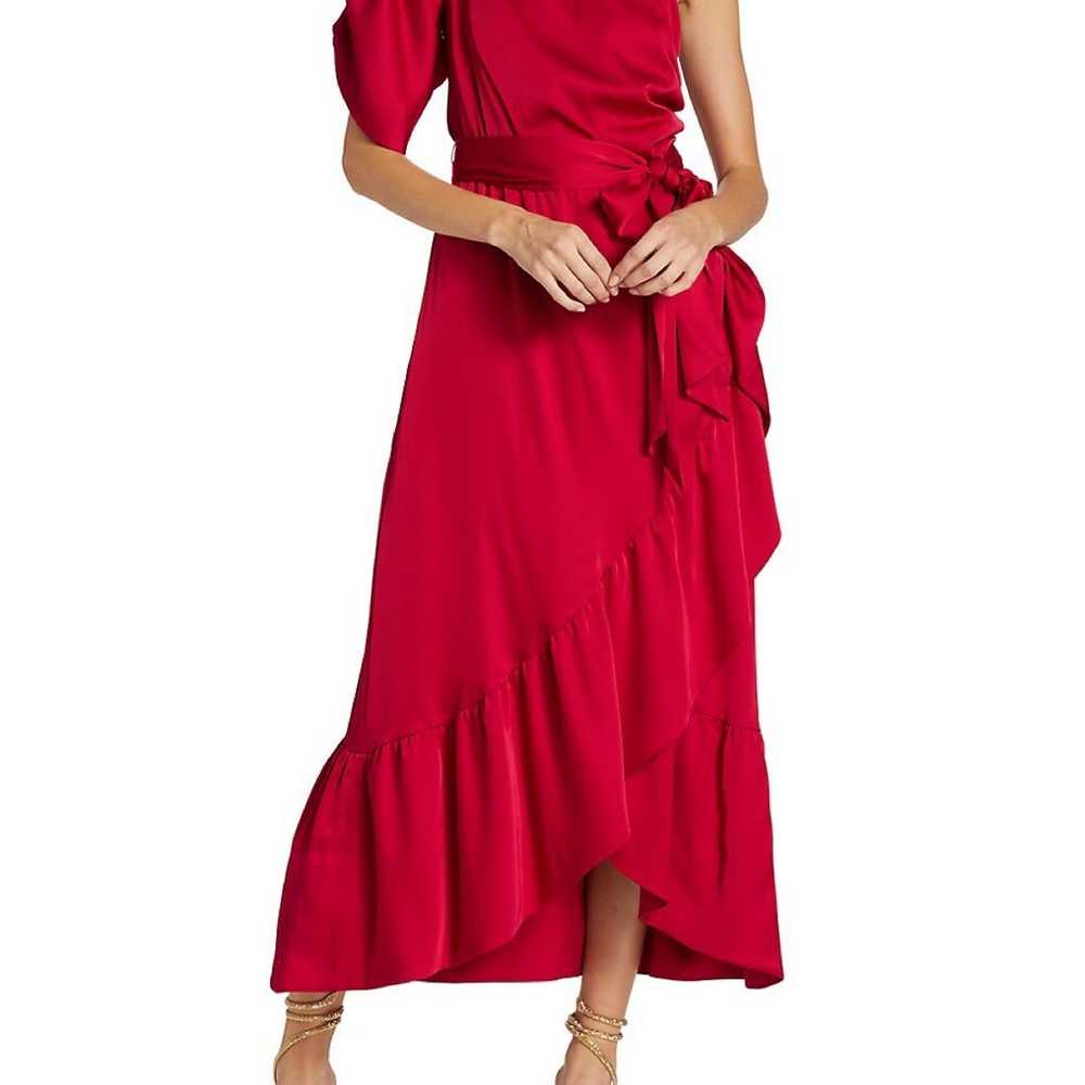 $548 AMUR Topanga Faux Wrap Midi Dress size 6 - image 5