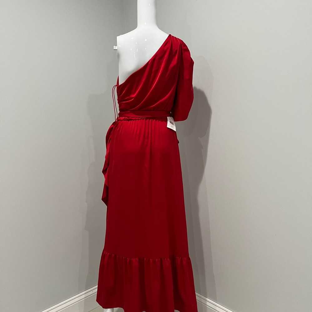 $548 AMUR Topanga Faux Wrap Midi Dress size 6 - image 8