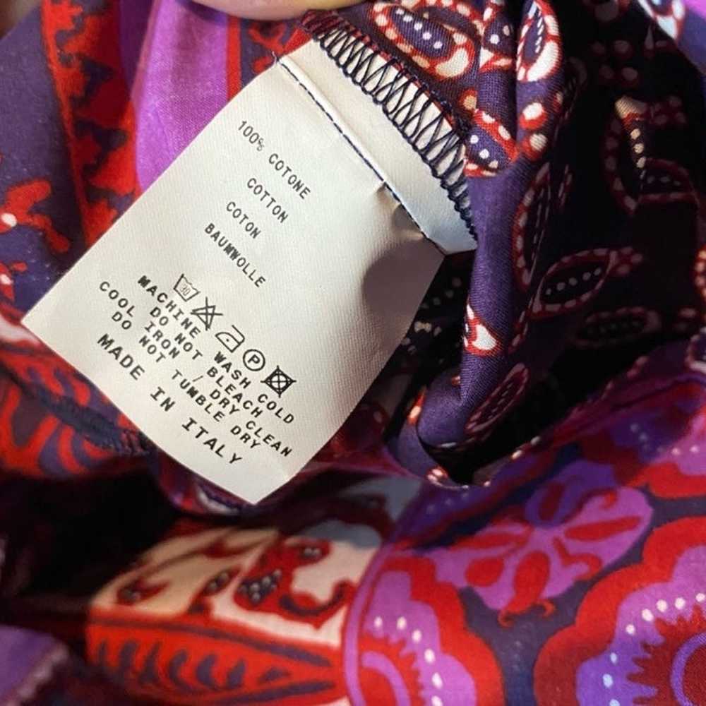 $1500 ETRO Made in Italy 100% cotton Button Up MI… - image 4