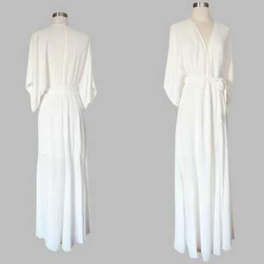 REFORMATION Winslow Wrap Maxi Dress Ivory White B… - image 1