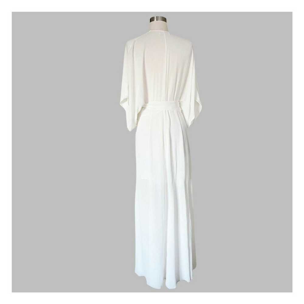 REFORMATION Winslow Wrap Maxi Dress Ivory White B… - image 4