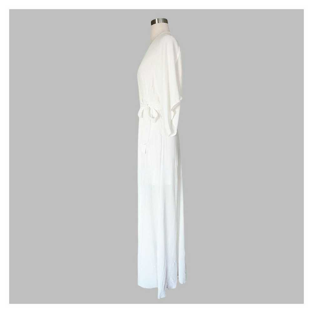 REFORMATION Winslow Wrap Maxi Dress Ivory White B… - image 9