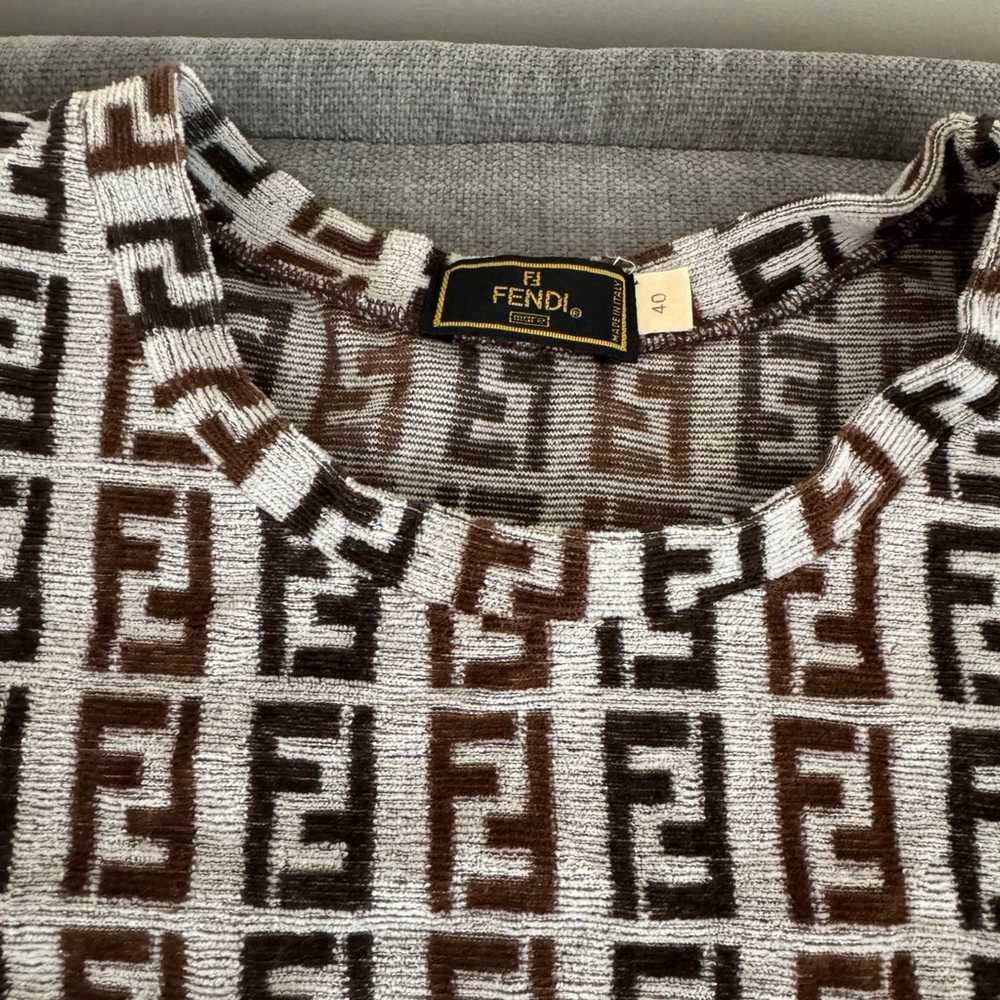 Vintage fendi ff monogram dress size40 - image 2