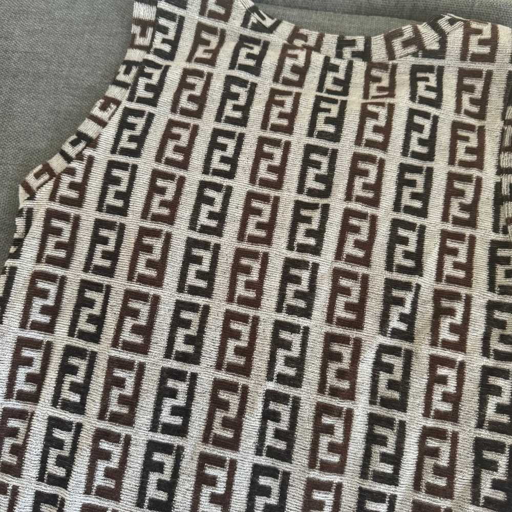 Vintage fendi ff monogram dress size40 - image 4