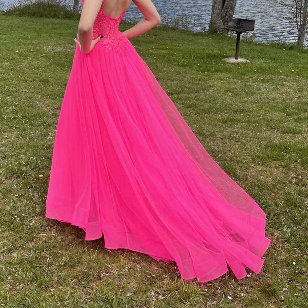 Pink LaFemme Prom Dress - image 3