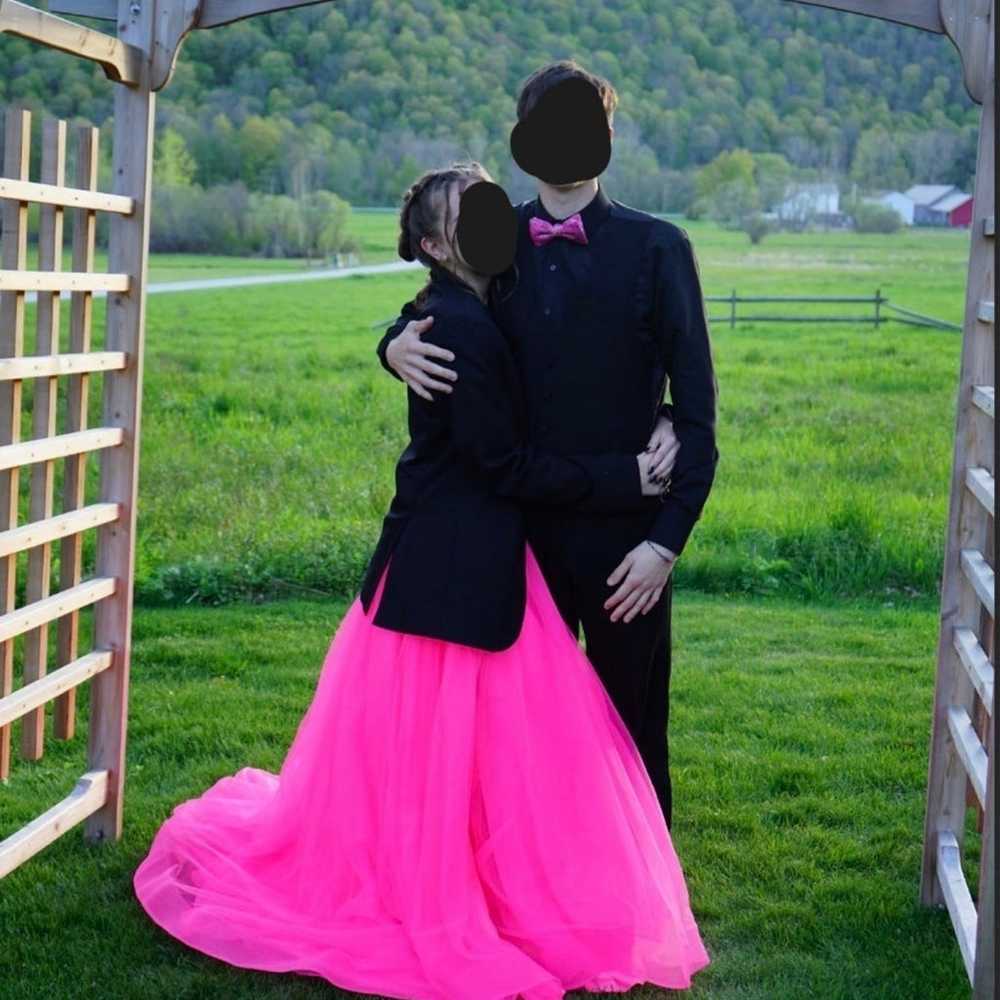Pink LaFemme Prom Dress - image 4