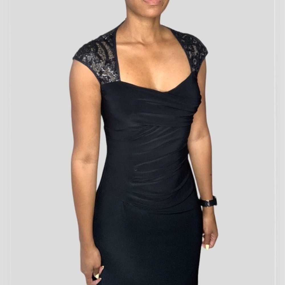 Ralph Lauren Black Sequined Formal Evening Dress - image 3