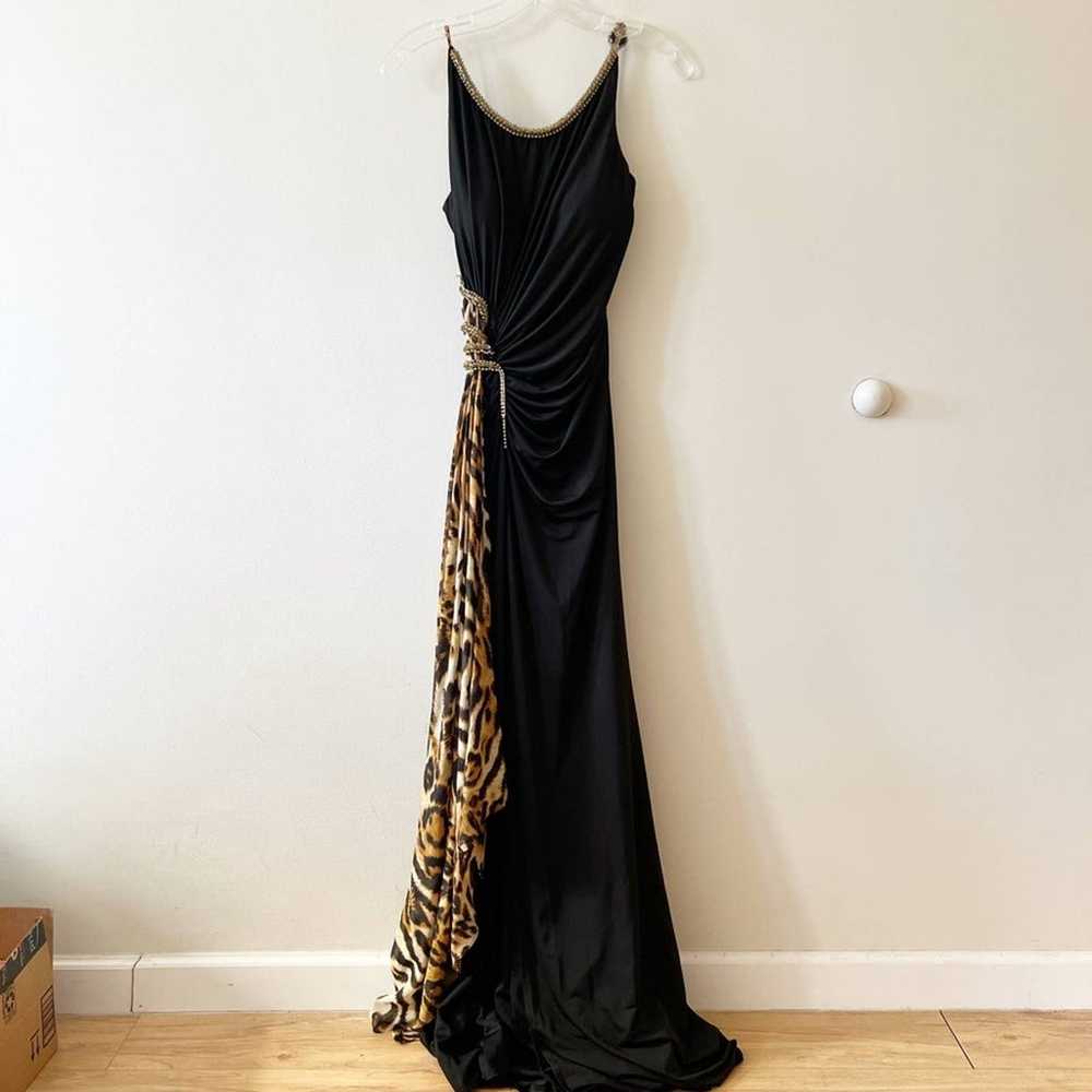 Black long dress with snake design - image 1