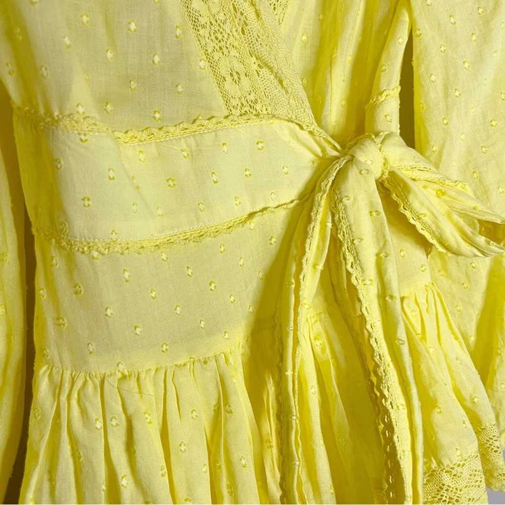 Maia Bergman | Mika Wrap Mini Dress in Lemonade S… - image 5