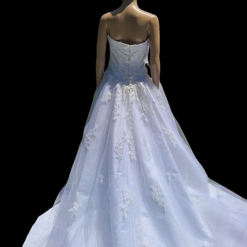 Alfred Angelo Cinderella wedding dress with veil … - image 3