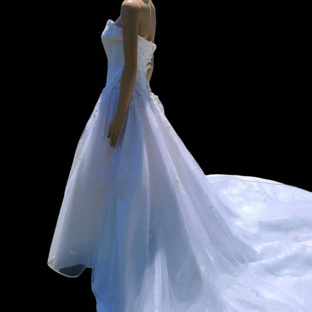 Alfred Angelo Cinderella wedding dress with veil … - image 7