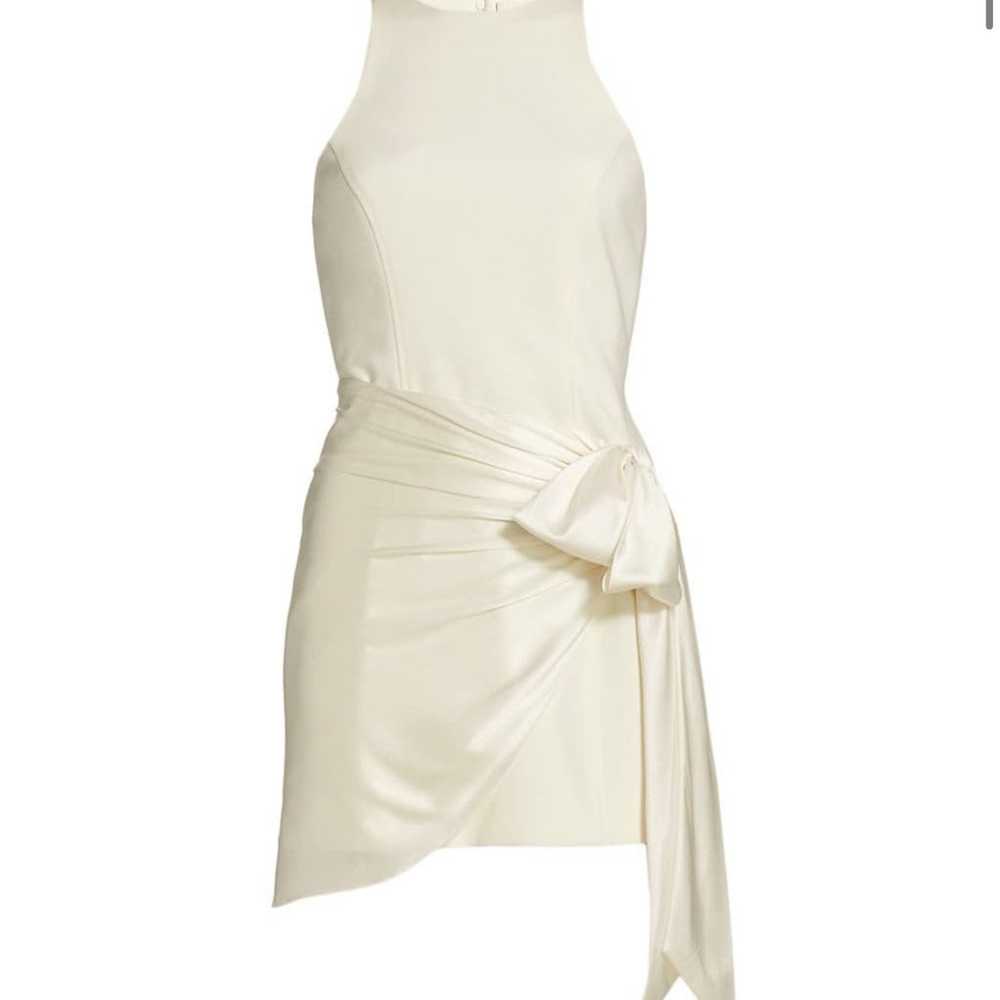 Windsor Sash-Tie Mini White Dress - image 2