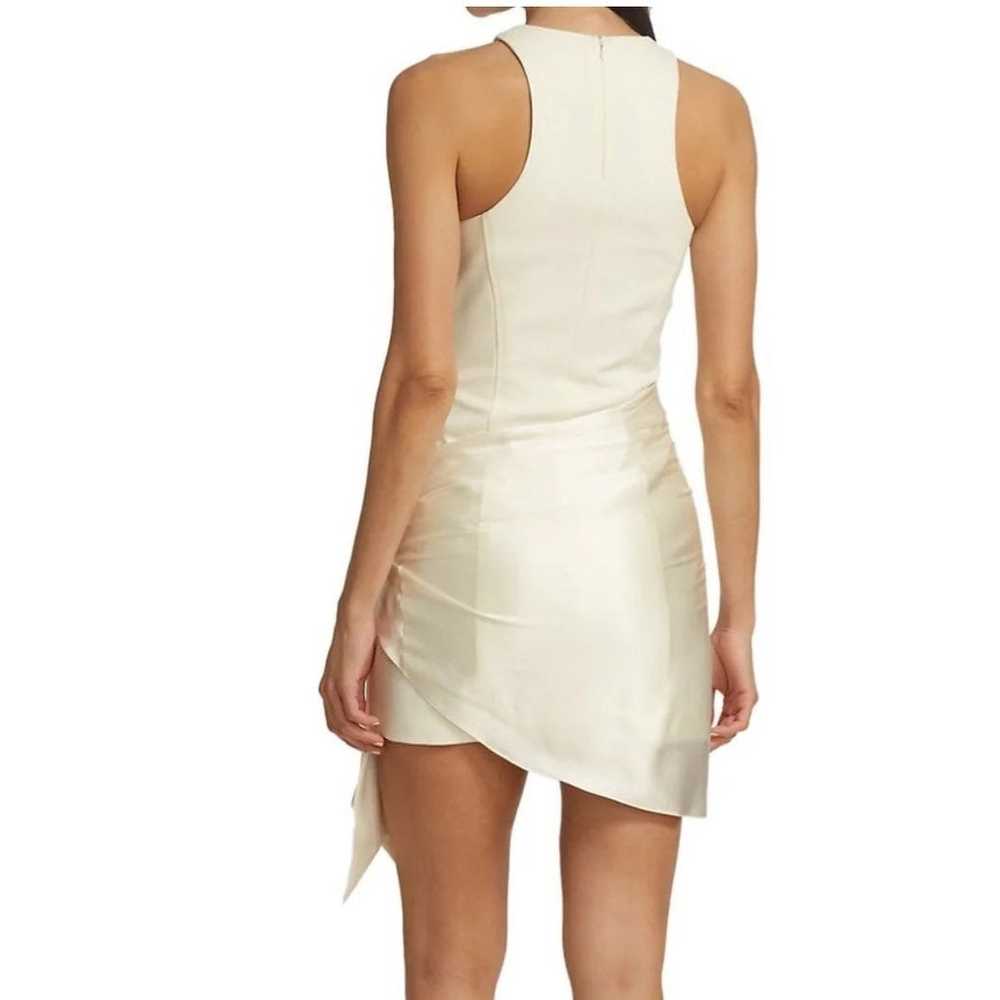 Windsor Sash-Tie Mini White Dress - image 4