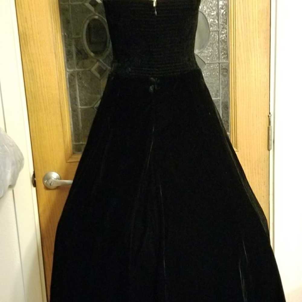 Vintage Velvet Ballgown Prom Dress M - image 2