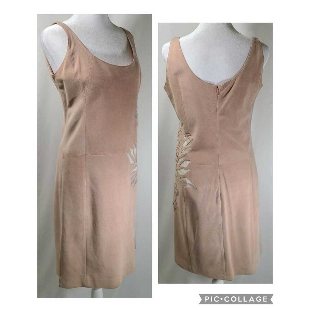 Donald J Pliner Leather Dress 8 Pink Silk Lining … - image 6