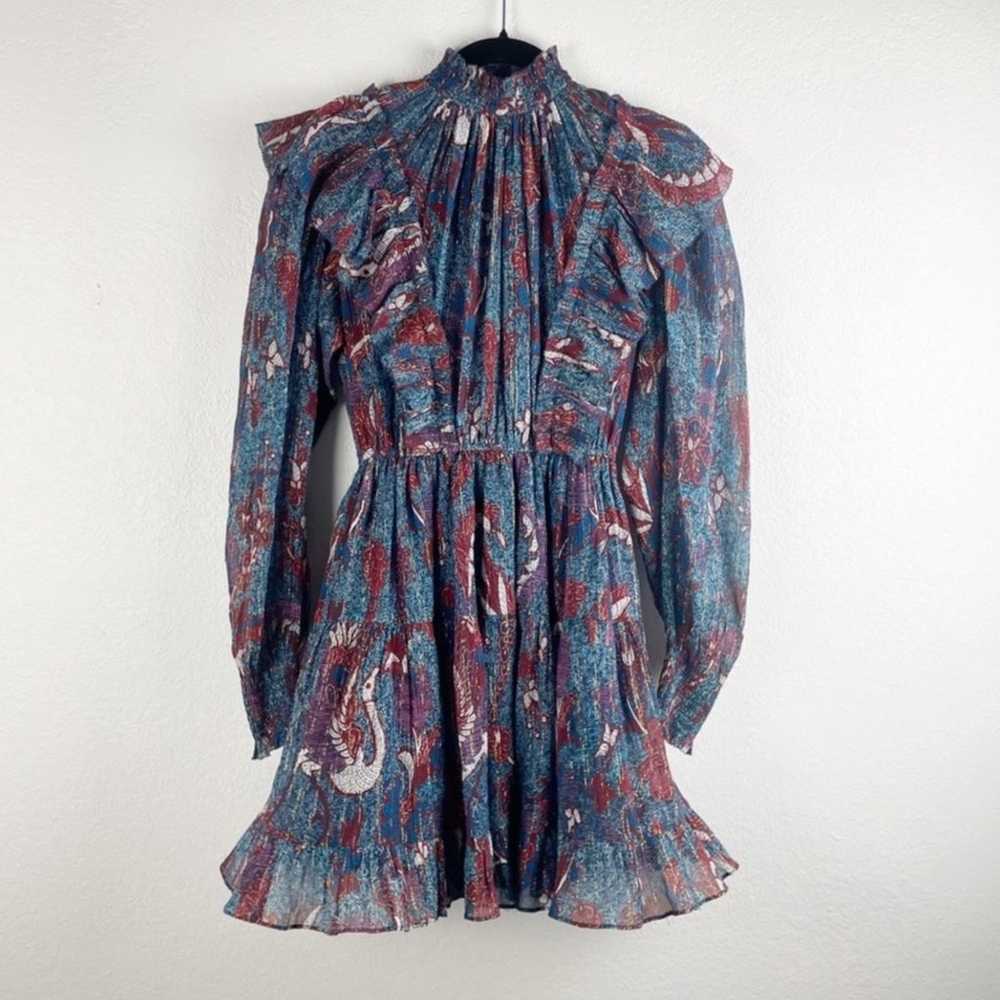 Ulla Johnson Vienne Bird of Paradise Dress in Azu… - image 3