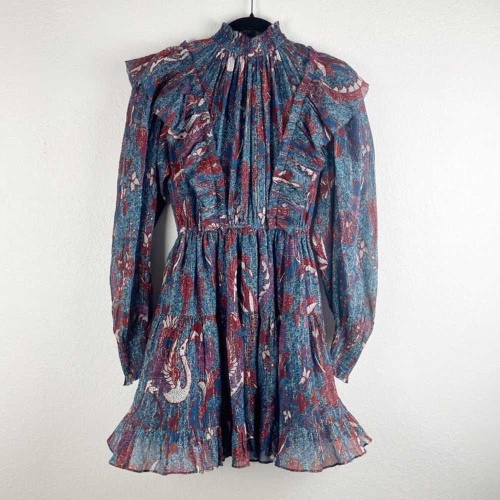 Ulla Johnson Vienne Bird of Paradise Dress in Azu… - image 4