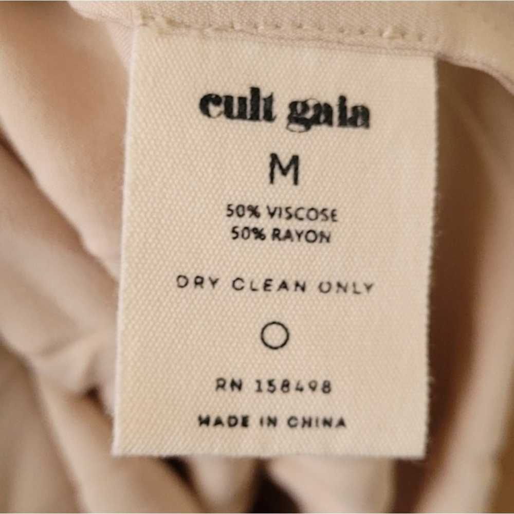 CULT GAIA NATASHA SATIN TIE FRONT DRESS - image 7
