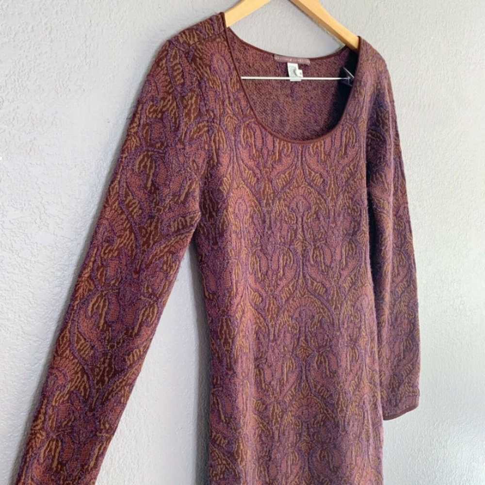 Brocade Maxi Dress Alpaca Wool Blend - image 2