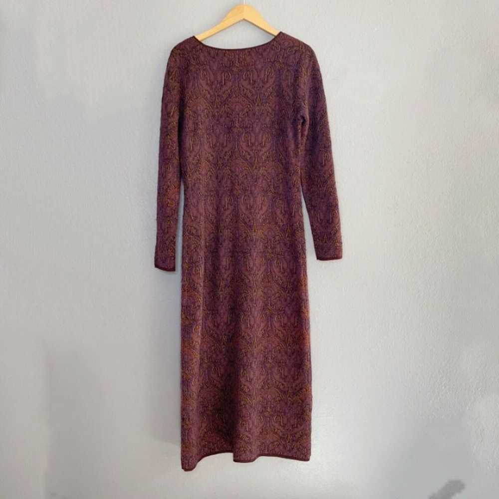 Brocade Maxi Dress Alpaca Wool Blend - image 4