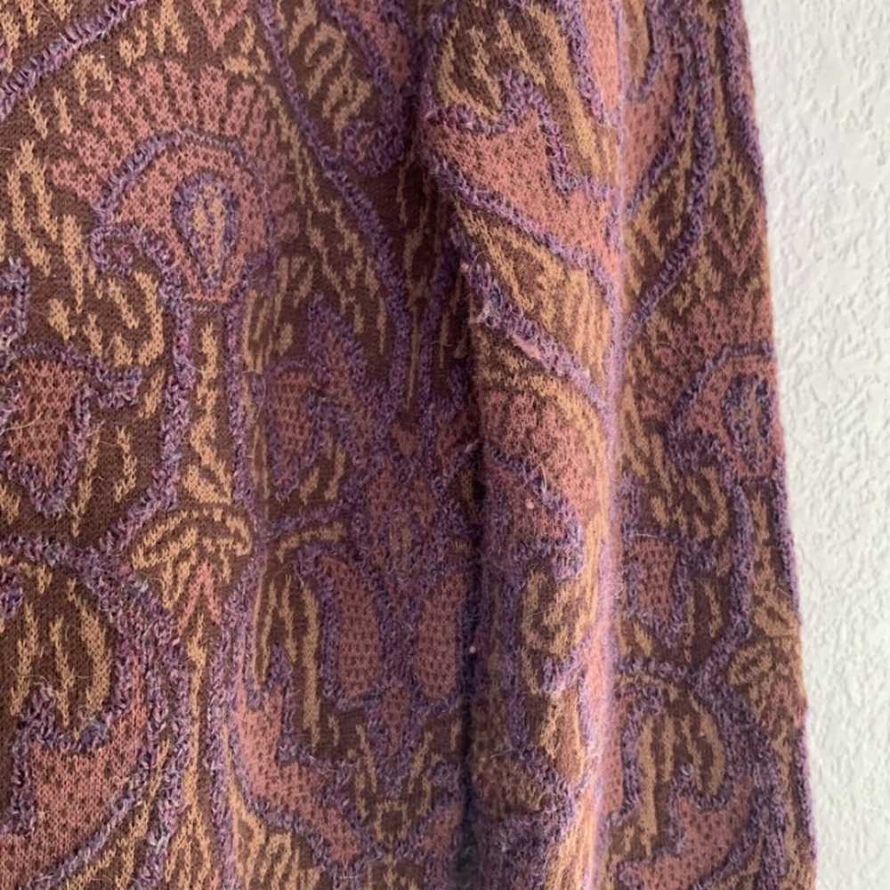 Brocade Maxi Dress Alpaca Wool Blend - image 5