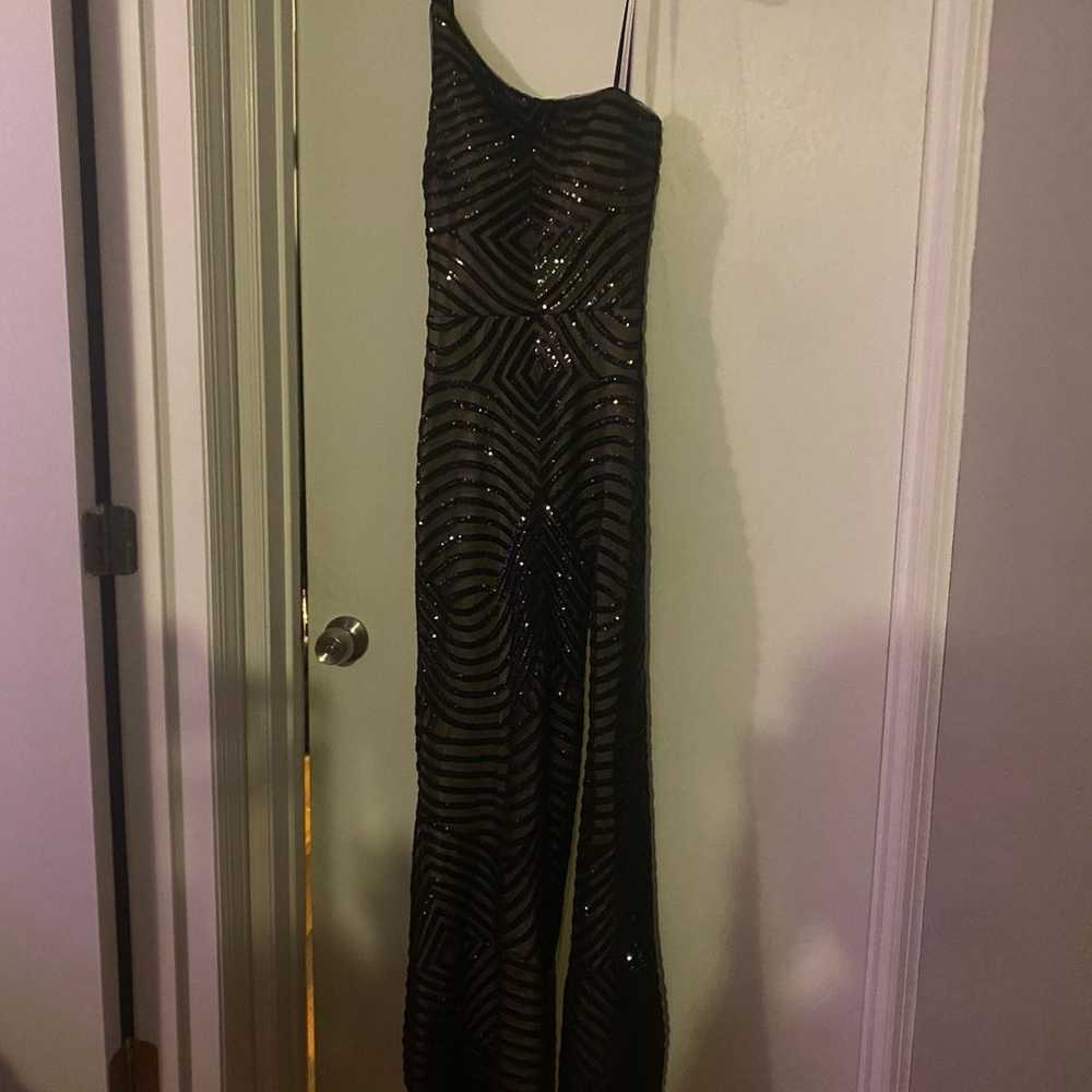 Black Sequin Gown - image 2