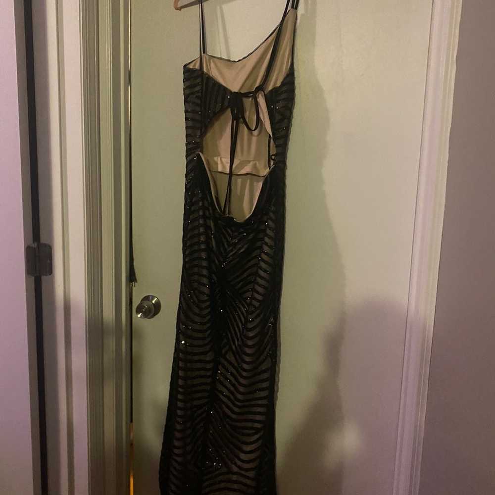 Black Sequin Gown - image 3
