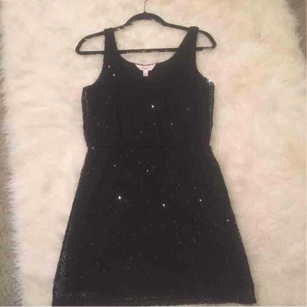 Candies black sequin dress - image 1