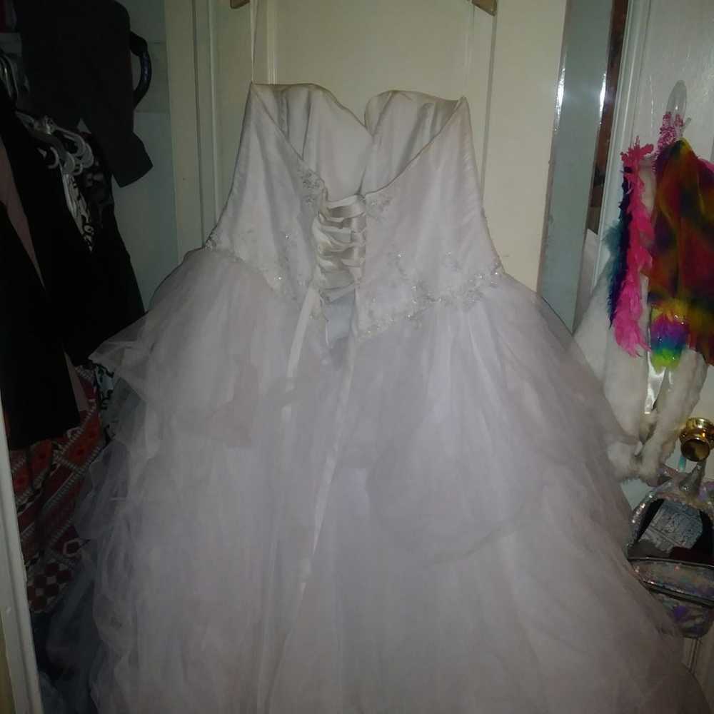 plus size wedding dress , and undercoat - image 3