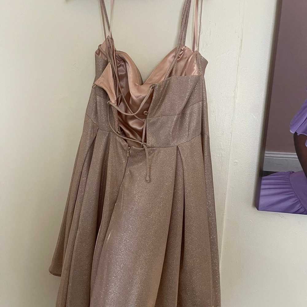 Rose gold party dress - image 2