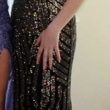 black sparkly prom dress size 0/2 - image 1