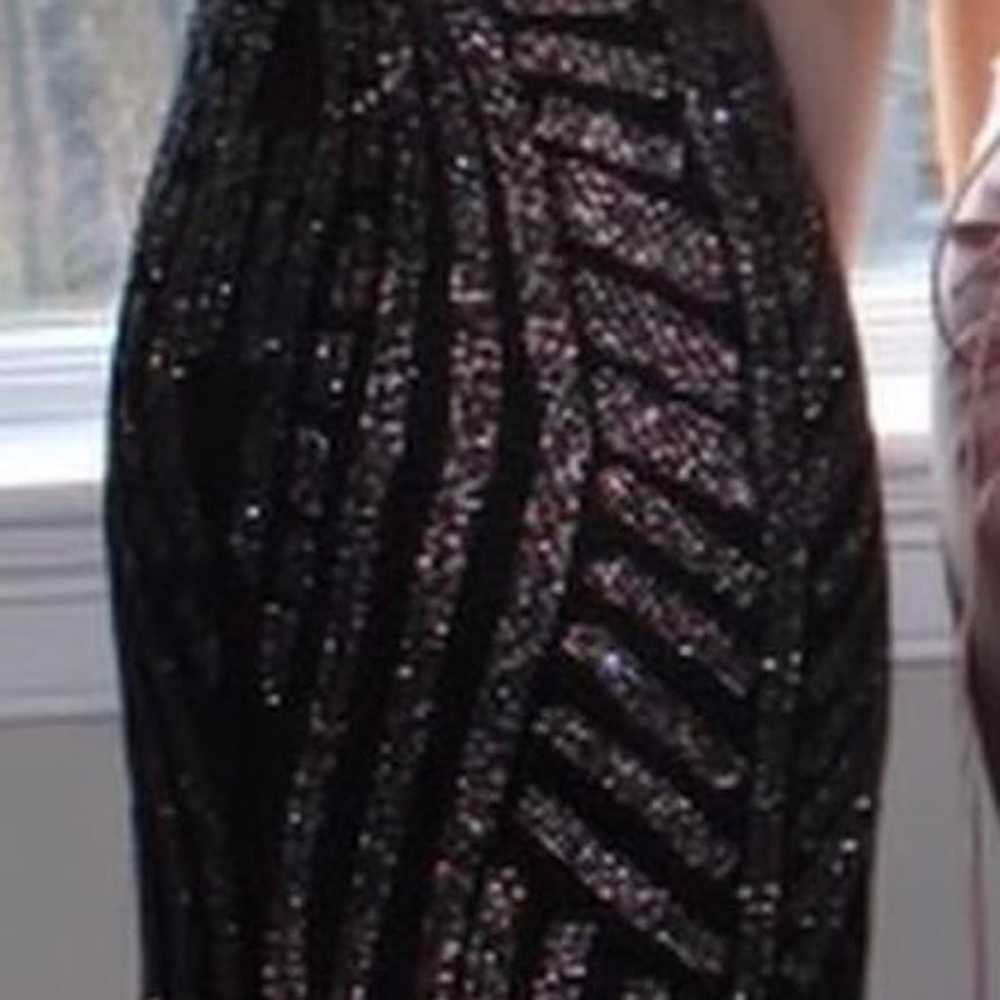 black sparkly prom dress size 0/2 - image 2