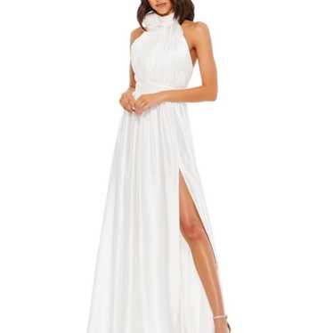 Mac Duggal 49333 White Halterneck Gown 2