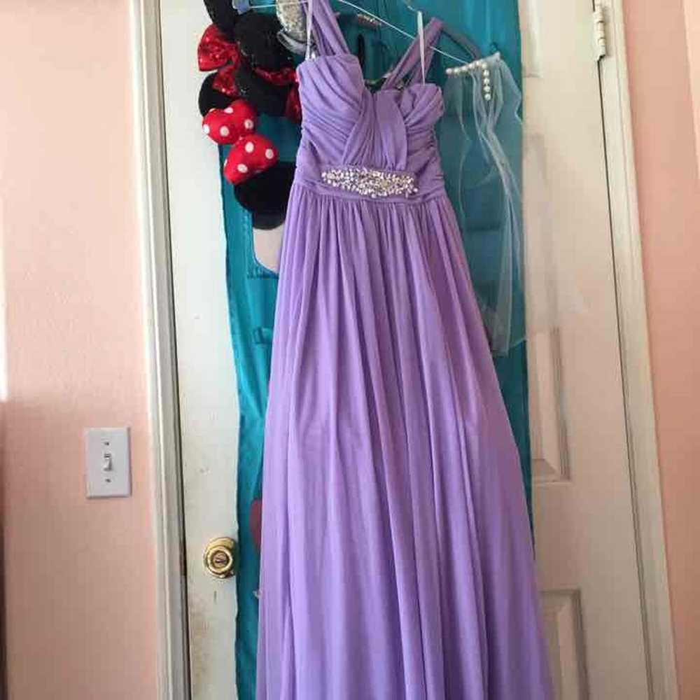 B Darlin Lavender Maxi Dress - image 1