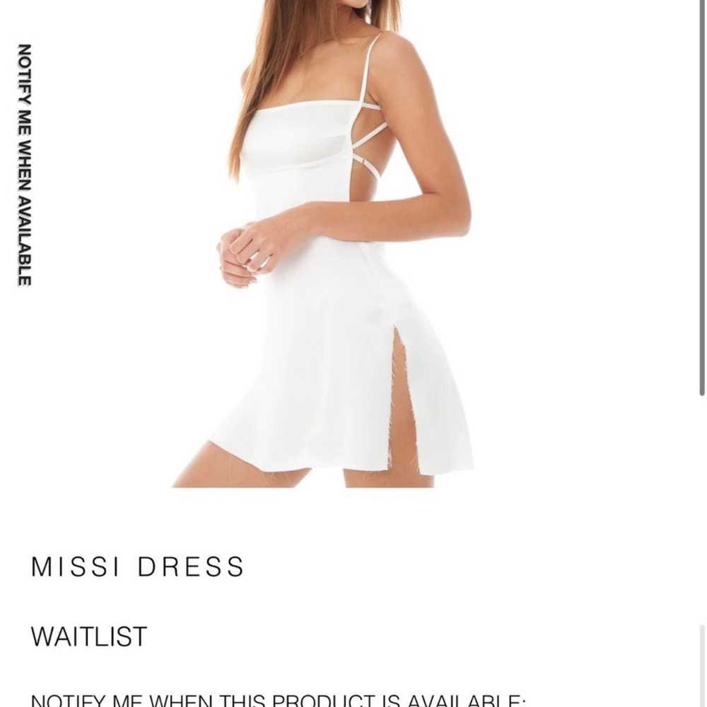 Are You Am I ‘Missi’ White Silk Mini Dress, Size … - image 10