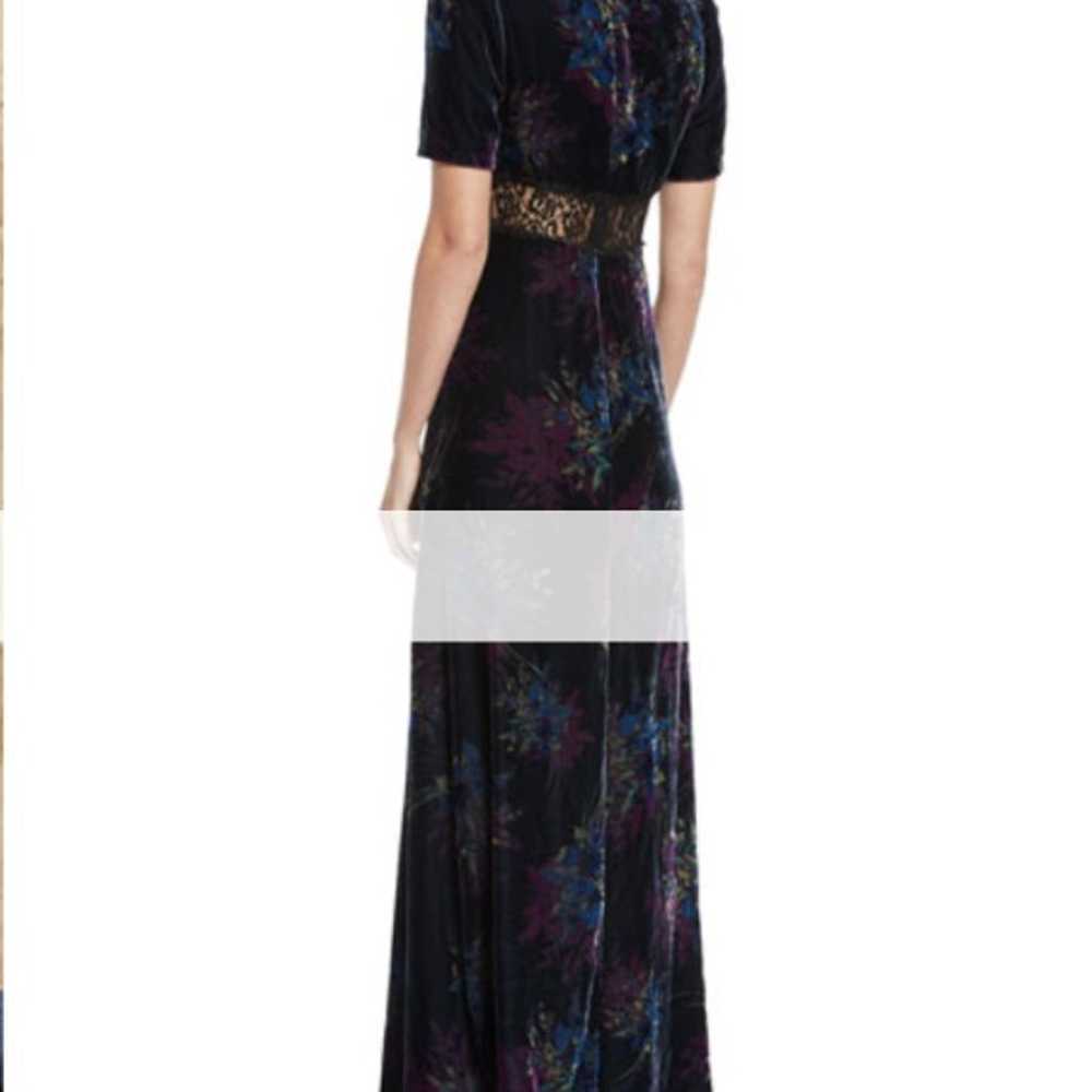 V-Neck Velvet Lace Gown, Jill Stuart - image 1