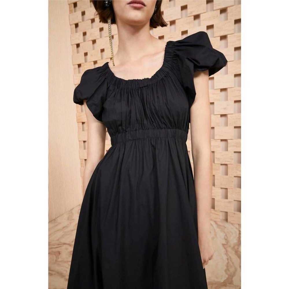 ULLA JOHNSON Nanette Black Midi-Dress Sz 6 - image 6