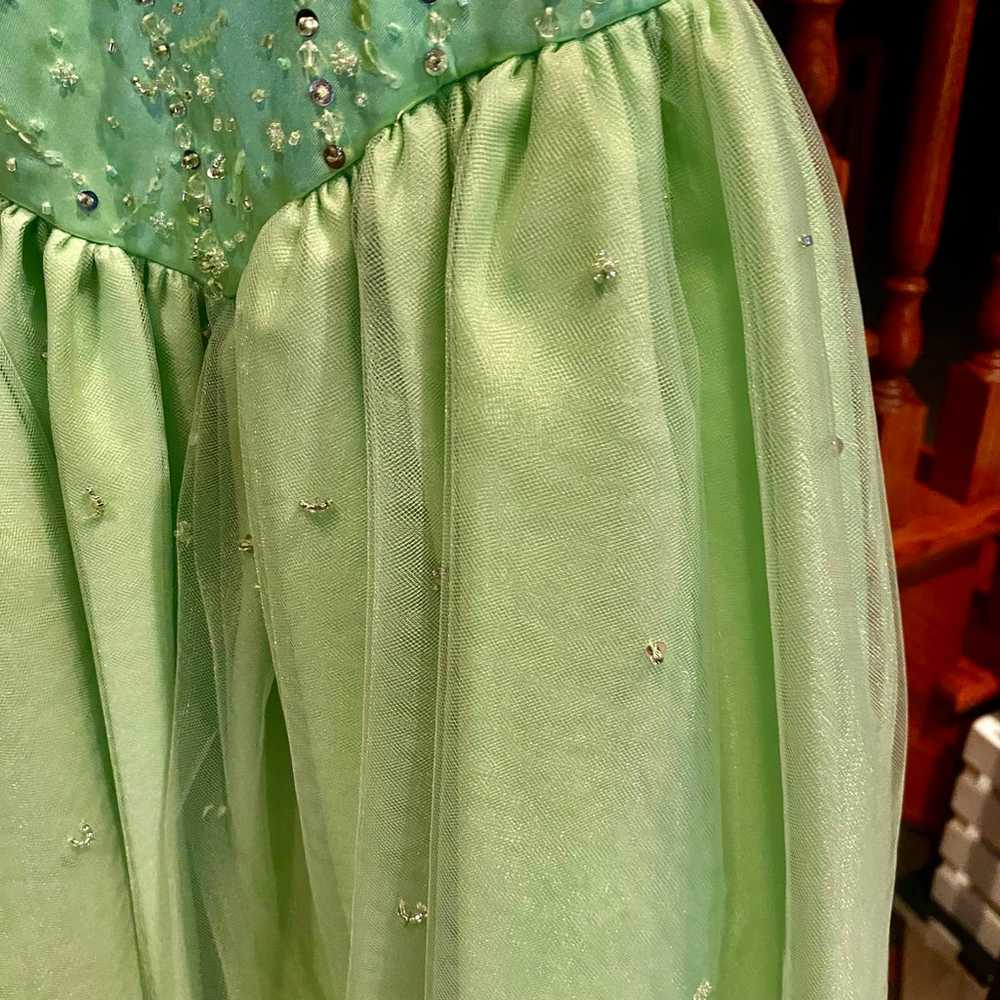 Apple Green Sweetheart Sequin Tulle Ballgown Dres… - image 3