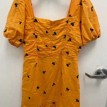 Mags Dress large yellow black Org $398 - image 1