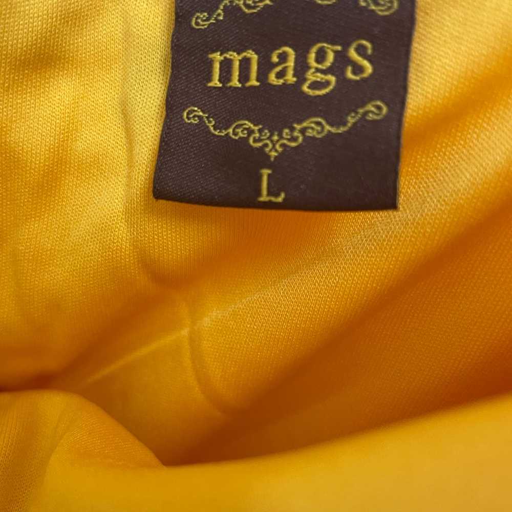 Mags Dress large yellow black Org $398 - image 3