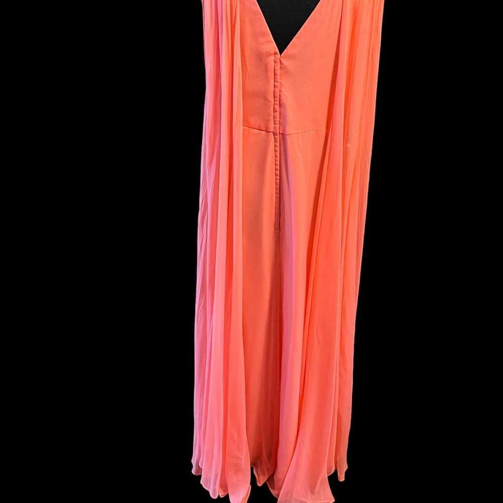 Vintage 60's Emma Domb coral whismical gown dress - image 6