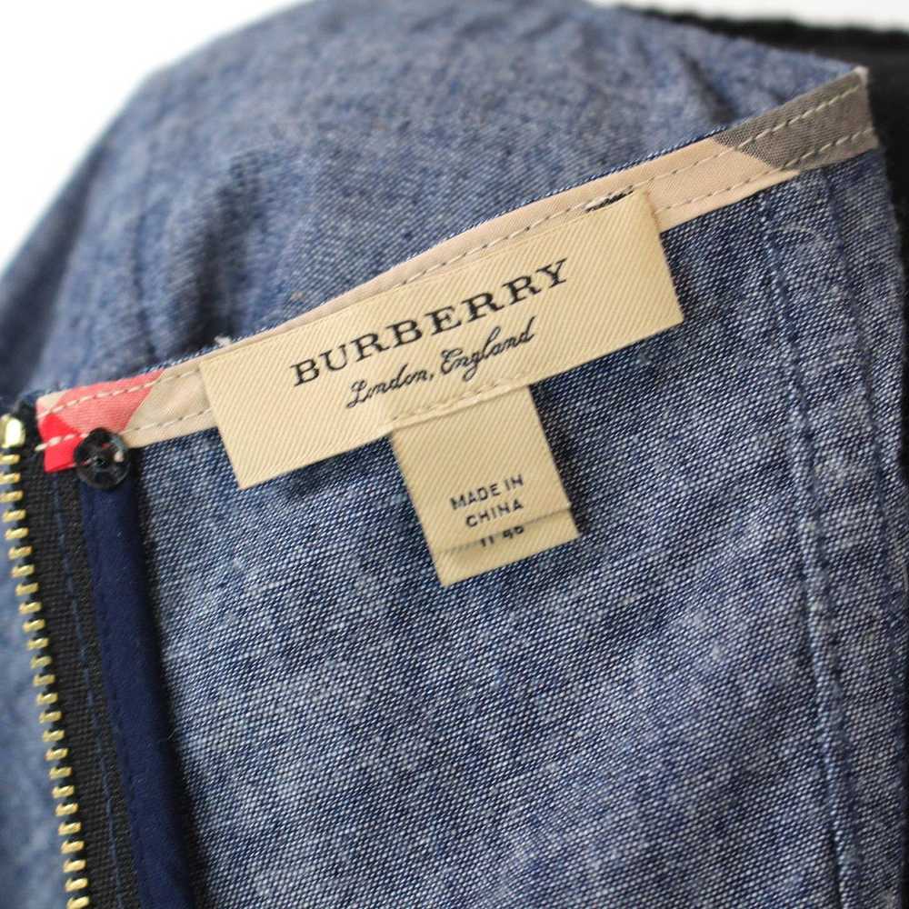 Burberry Michelle Bell Sleeve Blue Chambray Pintu… - image 6